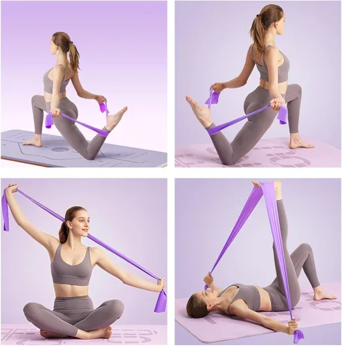Miniatura 4 de 1 banda de resistencia Psc para mujeres y hombres, entrenamiento de fuerza, yoga y entrenamientos en casa, bandas elásticas sin látex para ejercicio