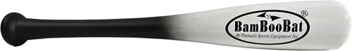 Miniatura 23 de BamBooBat de PINNACLE SPORTS EQUIPMENT INC. - Bate de béisbol y sóftbol de madera de una mano para adultos - 45,7 cm o 53,3 cm Mango blanco/barril