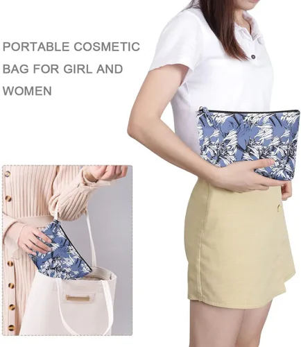 Miniatura 6 de Kamo Bolsas de maquillaje - Bolsa de cosméticos para mujer, bolsa con cremallera, organizador de cosméticos de viaje, bolsas de viaje para artículos