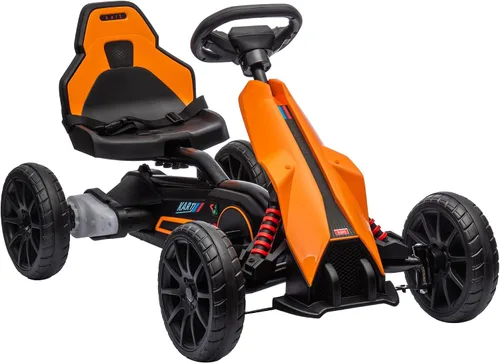 Aosom Go Kart eléctrico de 12 V para niños, juguete para montar al aire libre con accionamiento hacia adelante hacia atrás y velocidad ajustable,