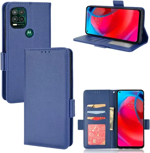 Miniatura 69 de Funda de piel sintética compatible con Motorola Moto E22 4G, funda de piel sintética compatible con Motorola Moto E22i 4G, color negro