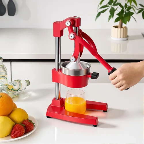 Miniatura 7 de Exprimidor de hierro fundido,Exprimidor comercial de la prensa de la mano,Cítricos de encimera de servicio pesado para jugo de limón naranja fresco