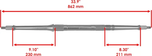 Miniatura 2 de Caltric Eje trasero con tuerca puede usarse con Yamaha Raptor 660R YFM660R 2001-2005