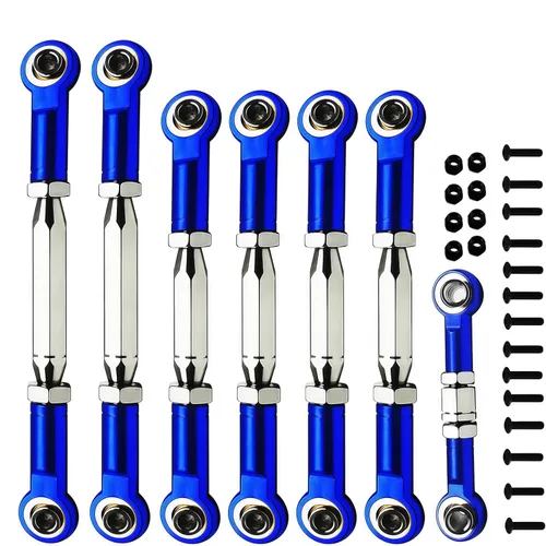 Miniatura 10 de (Actualización 2025) 3.071-4.252 in Tensores de acero inoxidable/Enlace Camber para 1/10 Traxxas Slash 4X4 VXL/Rustler 4X4/Stampede 4X4 VXL/Hoss 4X4