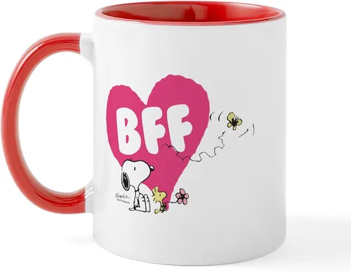 Miniatura 38 de CafePress Snoopy On Heart Mugs 11 oz (325 ml) Ceramic Coffee Mug