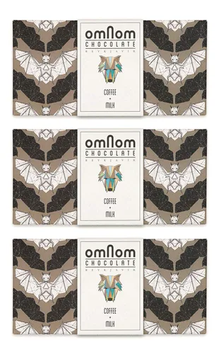 Miniatura 8 de OmNom Café + Leche Chocolate islandés de grano a barra de OMNOM CHOCOLATE REYKJAVIK Paquete de caja Barra de 10 x 2.12 oz