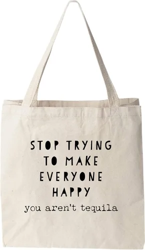 Miniatura 19 de Moonlight Makers 100% Cotton Canvas, Natural Tote Bag, Full-Color Tote, Funny Design - Beverage