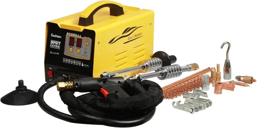 Miniatura 8 de Máquina de soldadura por puntos, extractor de puntos de abolladuras, 3500A, extractor de abolladuras por puntos, 7 modos, 3KW, pequeño punto