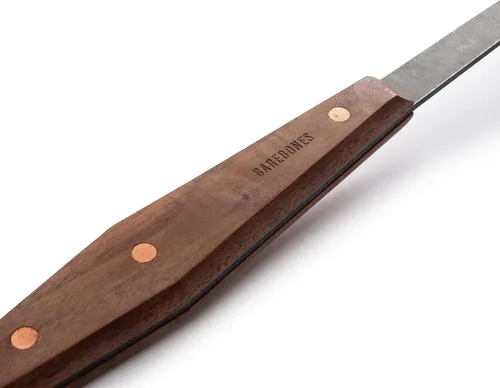 Miniatura 4 de Barebones Cowboy Grill - Pala de carbón de acero inoxidable duradera con mango de nogal para hoguera
