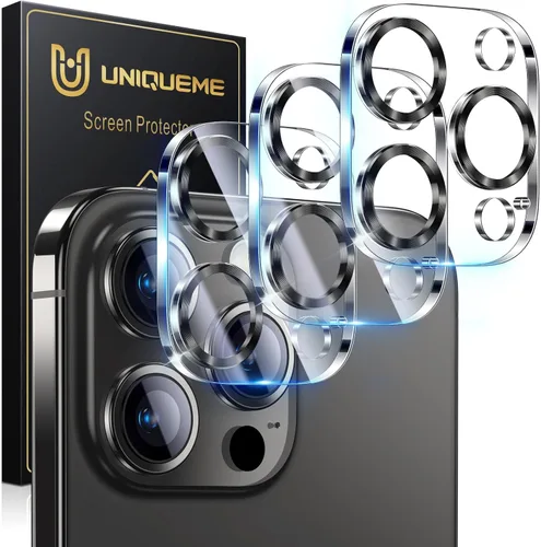 Miniatura 31 de UniqueMe para Paquete de 3 Protectores de Lente de Cámara para iPhone 15 Pro/iPhone 15 Pro Max, [Protección contra Caídas] [Compatible con Fundas]