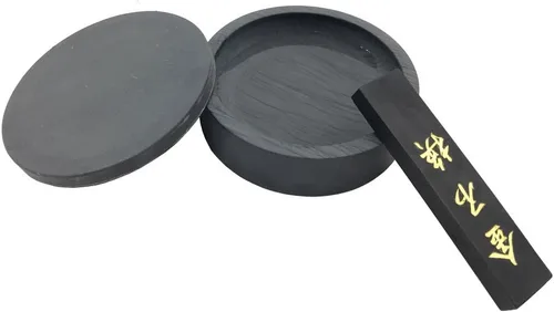 Miniatura 6 de Easyou Piedra de tinta para caligrafía china piedra natural ondulada con cubierta 4 "+ barra de tinta 1 unidad 4" (4.1*1.2 in)