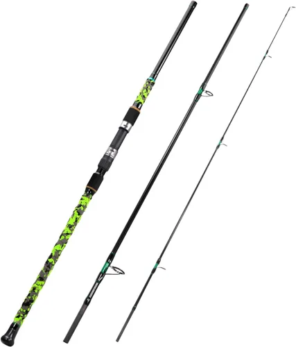 Miniatura 2 de Sougayilang Surf – Caña de pescar giratoria de carbono para surf, de viaje, M/MH, caña de pescar de 3 piezas, 9'/10'/11'/12
