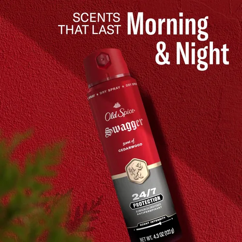 Miniatura 10 de Desodorante antiperspirante en aerosol seco Old Spice para hombres, 24/7 protección contra el sudor y el olor, 24/7 defensa contra el sudor