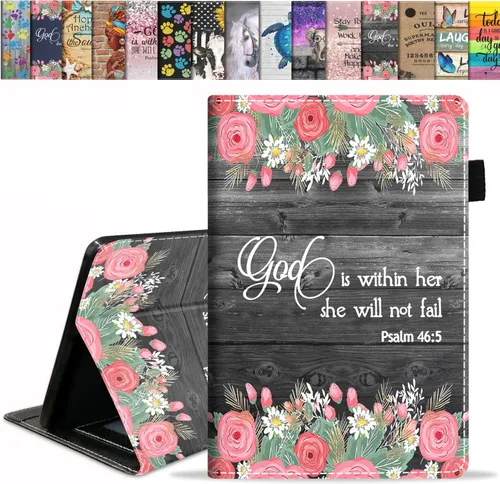 Miniatura 9 de Funda para tablet Kindle Fire HD 10/Fire HD 10 Plus de 10.1 pulgadas (11ª generación, lanzada en 2021) – Funda delgada de piel sintética con soporte