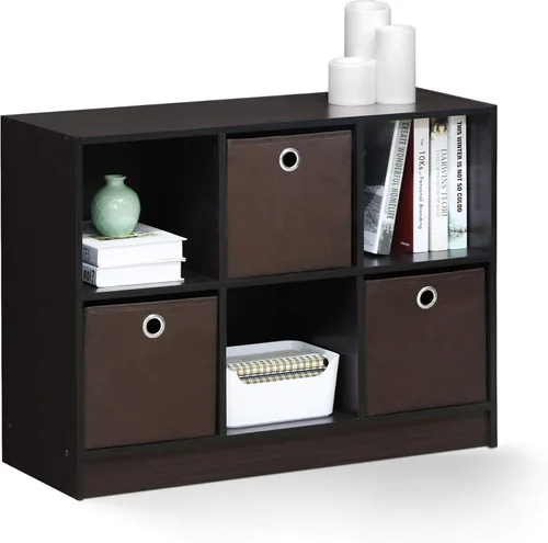 Miniatura 24 de Furinno - Estantería clásica para libros, estantes de almacenamiento, roble francés