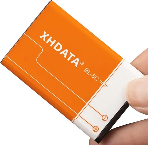 Miniatura 5 de XHDATA BL-5C Batería 3.7V 1000mAh Batería recargable de gran capacidad para radio para el hogar con protección actual 2 piezas (naranja)
