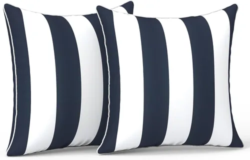 Miniatura 126 de LVTXIII Juego de 2 almohadas lumbares para patio, 12 x 20 pulgadas, resistentes a la decoloración, para exteriores con interiores, cojines lumbares