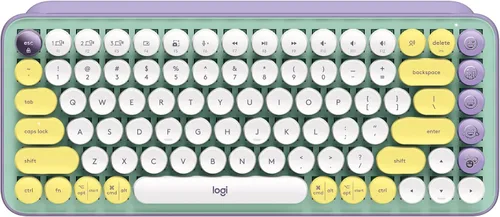 Miniatura 12 de Logitech POP Keys - Teclado mecánico inalámbrico con teclas Emoji personalizables, diseño compacto duradero, conectividad Bluetooth o USB, Cosmos