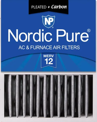 Miniatura 16 de Nordic Pure 16 x 20 x 5 (tamaño real: 15 7/8 x 19 5/8 x 4 3/8) Honeywell Filtros de aire de repuesto Merv 8 Plus Carbon 1 paquete