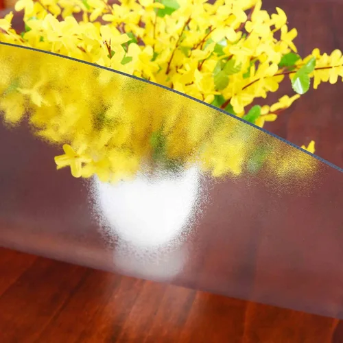Miniatura 11 de NECAUX - Cubierta protectora de mesa, transparente, personalizada, de 10 pulgadas de diámetro, versión mejorada, de 1.5mm de grosor, no se encoge