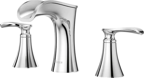 Miniatura 12 de Pfister Jaida LF049JDGS - Grifo de lavabo de baño, 8 pulgadas de ancho, 2 asas, 3 agujeros, acabado de níquel cepillado de defensa contra manchas