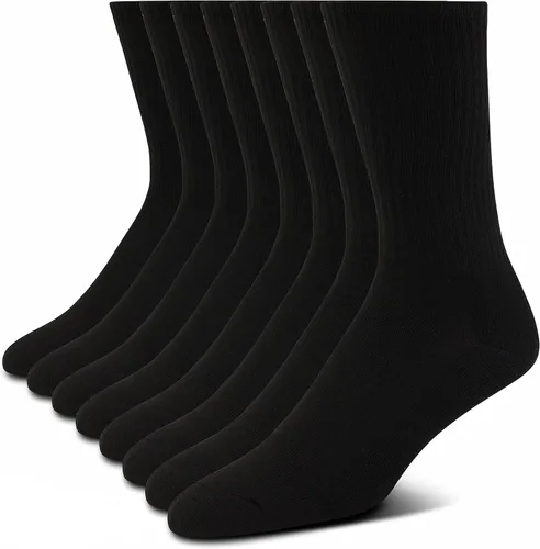 True Religion Calcetines para hombre, 8 pares de calcetines deportivos para hombre, calcetines deportivos de primera calidad, talla de zapato 8-12