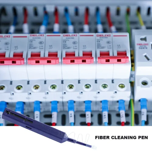 Miniatura 6 de Limpiador de fibra, pluma de limpieza de fibra óptica para conectores LC/MU de 0.049 in con más de 800 limpias, limpiador de cara final de fibra