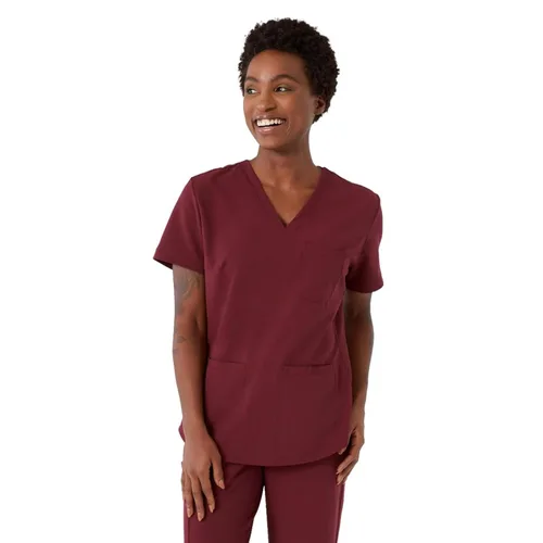 Miniatura 15 de ave. Lex - Blusa médica para mujer, estilo túnica, tela elástica en 4 direcciones, cómoda, de fácil cuidado, uniformes médicos para mujer