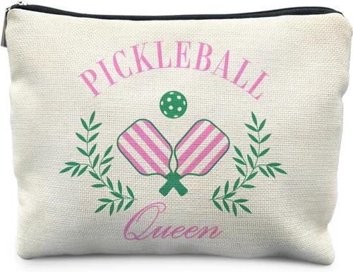 Miniatura 18 de Regalos de Pickleball para Mujeres RYYCDOI, Bolsa de Maquillaje de Pickleball Estuche Cosmético, Accesorios de Pickleball para Mujeres