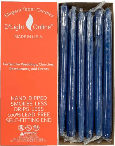 Miniatura 61 de D'light Online Elegantes Velas Cónicas de Otoño Estacional de 10 Pulgadas de Calidad Premium - Sin Perfume, Velas Cónicas Sumergidas a Mano, Sin