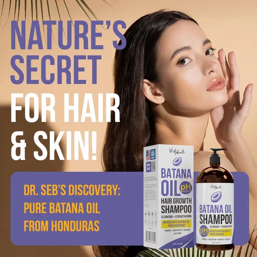 Miniatura 4 de Vie Naturelle Batana Oil Champú para el crecimiento del cabello, champú para la pérdida de cabello para hombres y mujeres con aceite de batana puro