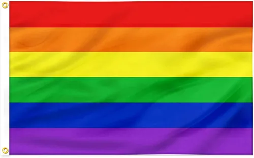 Miniatura 7 de SYII Progress Pride Rainbow LGBT - Bandera de jardín LGBT de 12 x 18 pulgadas, banderas gay transgénero de doble cara para pared de patio al aire