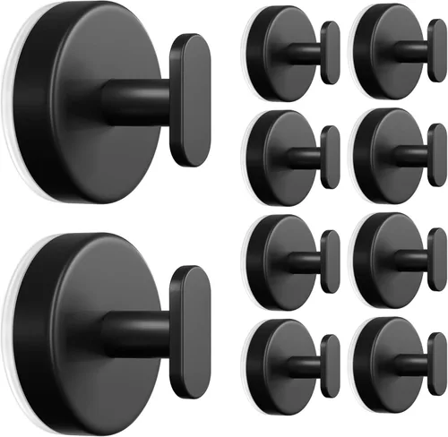 Miniatura 9 de pickpiff - Ganchos de ventosa para ducha: colgador de pared de 15 LB de resistencia para baño, puerta delantera, vidrio, ventana, RV, soporte
