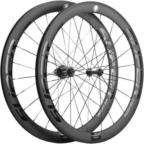 Miniatura 8 de Superteam Ruedas de Bicicleta de Carretera de Fibra de Carbono 700C, Juego de Ruedas Clincher de 50mm, Mate de 23 de Ancho Amarillo fluorescente