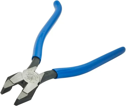 Miniatura 5 de Klein Tools Cortadores diagonales D2000-7CST, alicates Linesman de cabeza delgada con resorte, alicates de trabajo pesado para trabajadores