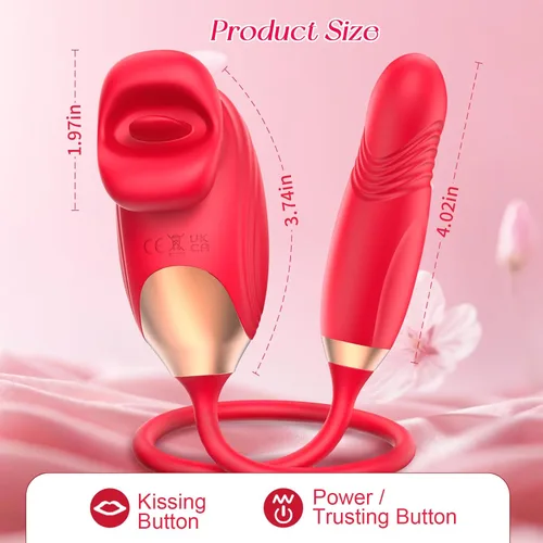 Miniatura 6 de Vibrador de clítoris rosa para adultos, consolador sexual de silicona de 20 modos para placer, vibrador de empuje de punto G con movimiento