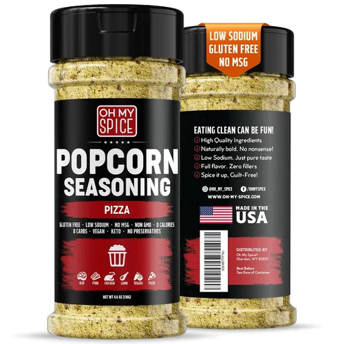Miniatura 33 de Popcorn Seasoning Chocolate Powder Mix - Gluten Free & Low Sodium Cocoa Powder Blend Popcorn Flavoring Seasoning. Healthy Movie Night Theater Pop