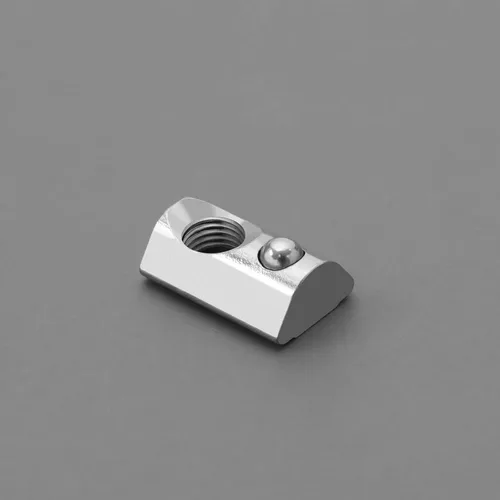 Miniatura 7 de SING F LTD 100 Uds. 3030 Series M6 T Slot Nuts Roll-in Spring Ball Loaded Elastic Nuts Acero al carbono para T-Slot Serie 3030 Perfil de aluminio
