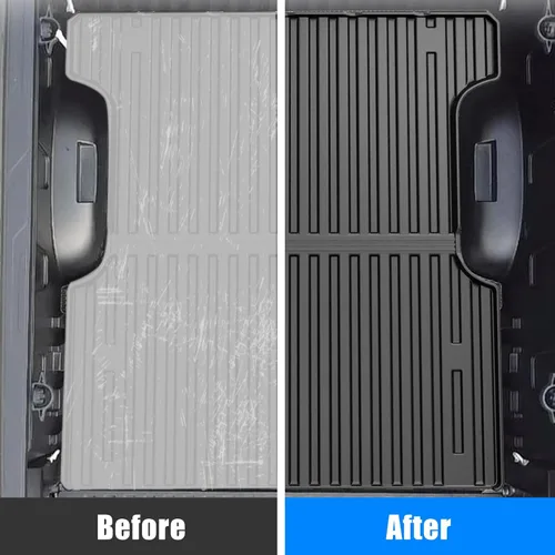 Miniatura 2 de Alfombrilla para maletero para Toyota Tundra SR5 2022-2025, MERXENG Protector de maletero para automóvil Todo-tiempo Alfombrilla protectora