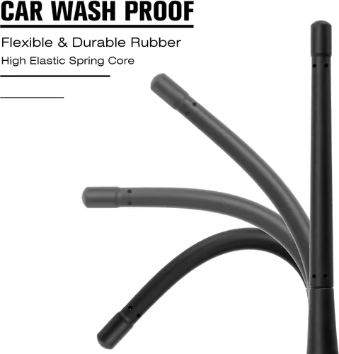 Miniatura 7 de KSaAuto H12 - Antena de radio AM/FM para Harley Davidson Road Street Electra Tour Glide (1998-2026) de 7 pulgadas pulido, núcleo de cobre