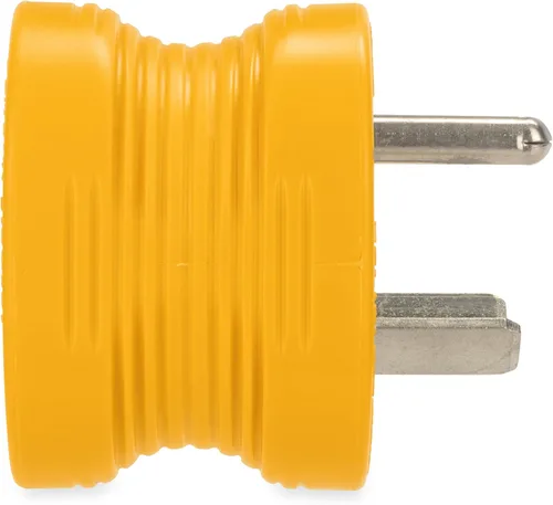 Miniatura 6 de Adaptador eléctrico Camco PowerGrip 30AM/15AF para cámper y caravana, cuenta con conexiones macho de 30 amperios y hembra de 15 amperios, diseñado