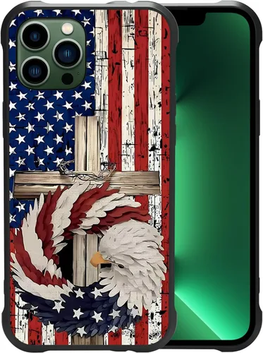 Miniatura 8 de Funda con diseño de ciervo y bandera estadounidense para iPhone 11 Pro Max - Funda protectora de poliuretano termoplástico resistente, antiarañazos