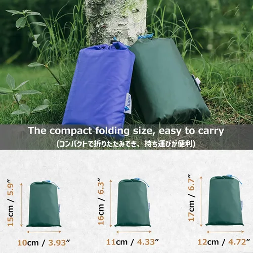 Miniatura 3 de Azarxis Pocket Blanket Waterproof Beach Picnic Festival Mat Sandproof Ultralight Compact Portable Travel Tent Tarp Footprint Shelter Sunshade Ground