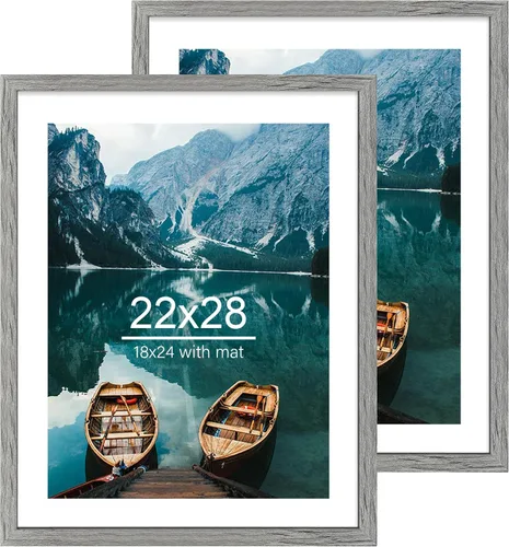 Miniatura 114 de Hongkee - Juego de 2 marcos de fotos, HK042515-MD5.5X8.5-BK(2PK)