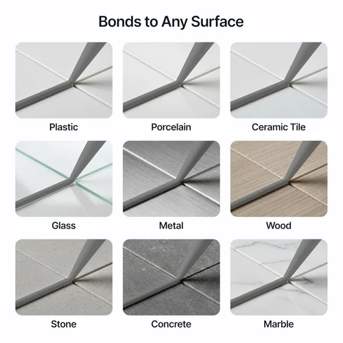Miniatura 3 de Sellador de construcción gris claro y polímero híbrido adhesivo todo en uno Superior al sellador de silicona para baño Calafateo impermeable