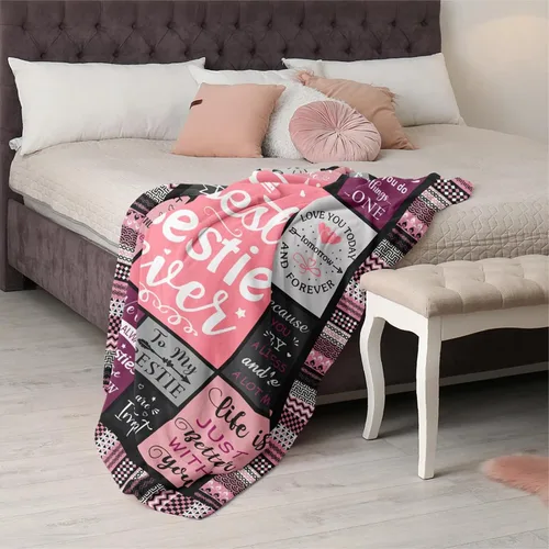 Miniatura 4 de Regalos de cumpleaños para mujer, manta de 60 x 50 pulgadas, regalos de cumpleaños para mejores amigas, manta de mejor amiga para el trabajo, regalo