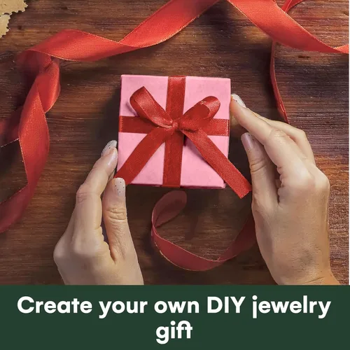 Miniatura 4 de Dawhud Direct Pequeñas cajas de regalo de joyería Caja de embalaje de joyería de cartón para aretes, collar, pulsera y anillo de boda Pequeña