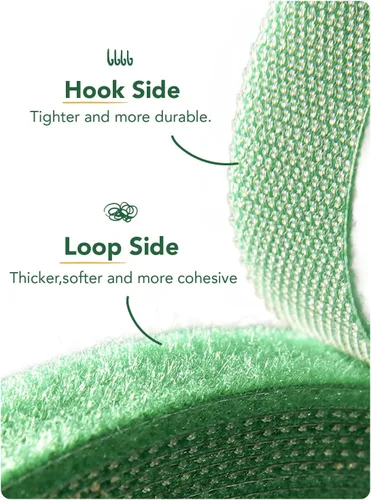Miniatura 6 de LE TAUCI Lazos para plantas, cinta de jardín para plantas, soporte reutilizable ajustable más grueso para el crecimiento, agarre fuerte, enredaderas
