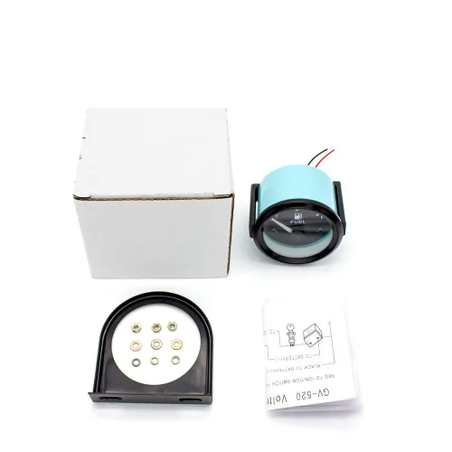 Miniatura 6 de Linkong 12 V 2 pulgadas 2.047 in voltaje universal puntero medidor medidor voltímetro coche auto medida rango 8-16v luz LED dial