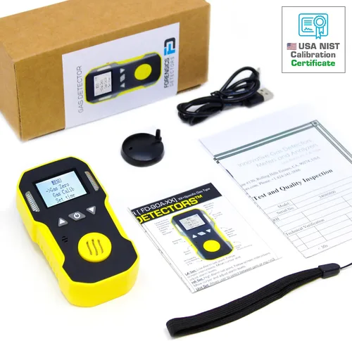 Miniatura 6 de Detector de oxígeno de Forensics Calibración y certificado NIST de EE. UU. A prueba de polvo y explosiones Recarga USB Alarmas de sonido